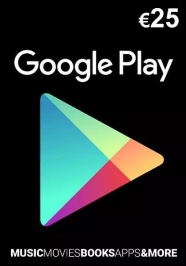 Google Play 25 Euro Kinkekaart cover image