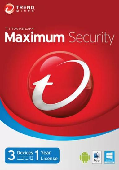 Trend Micro Maximum Security 2016 (3 users-1 year) cover image